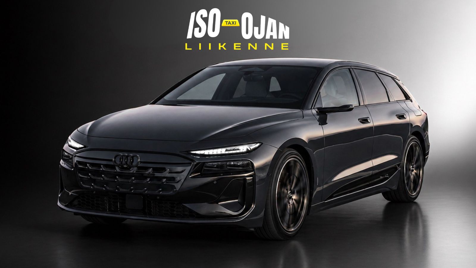Tumma premium-luokan taksi